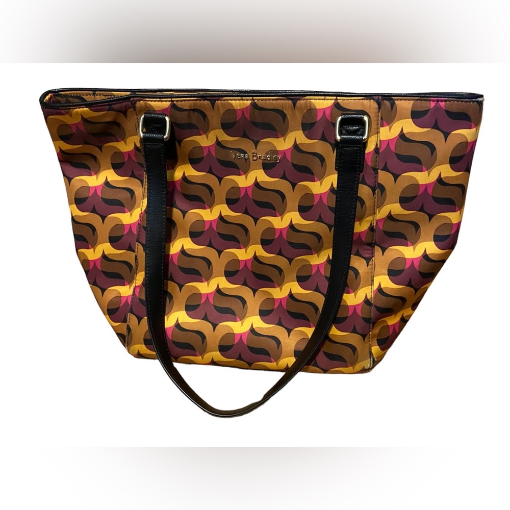 Vera Bradley Brown Vinyl Purse/Diaper Bag